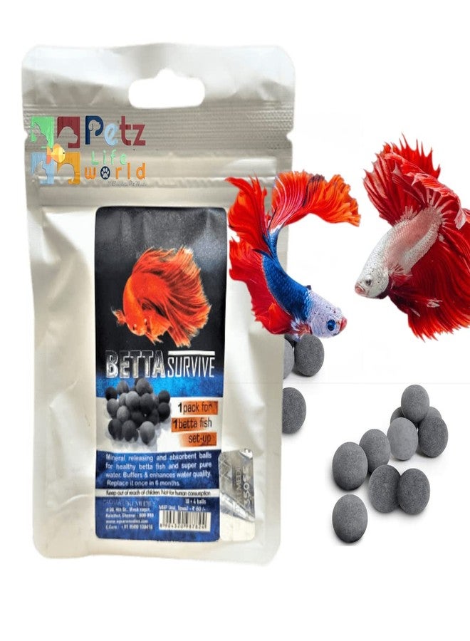 VAYINATO Aquatic Remedies Betta Survive Mineral Balls for Betta and Shrimp Tank for Pure and Healthy Aquarium Tank 10+4 Balls Per Pack | Pack of 5 - Image 1